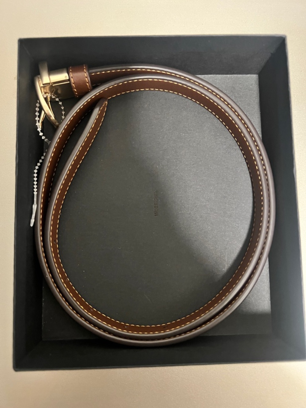 NWOT COACH Calf Leather Classic Buckle Cut To Size Reversible Belt 18mm - Picture 11 of 11